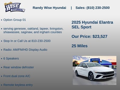 2025 Hyundai Elantra SEL Sport