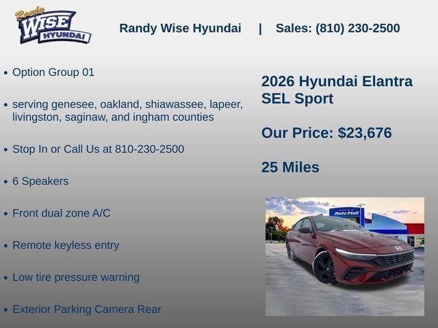 2026 Hyundai Elantra SEL Sport