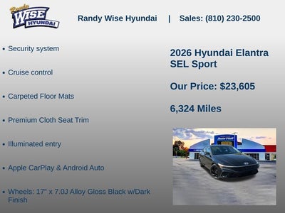 2026 Hyundai Elantra SEL Sport