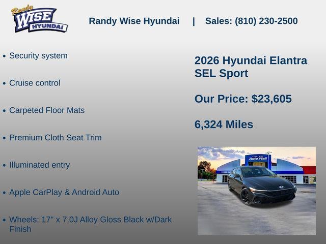2026 Hyundai Elantra SEL Sport