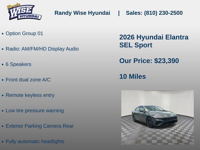 2026 Hyundai Elantra SEL Sport