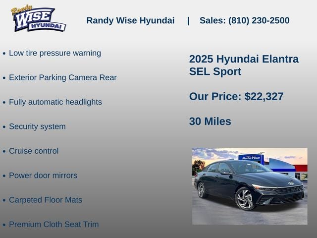 2025 Hyundai Elantra SEL Sport