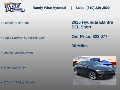 2025 Hyundai Elantra SEL Sport