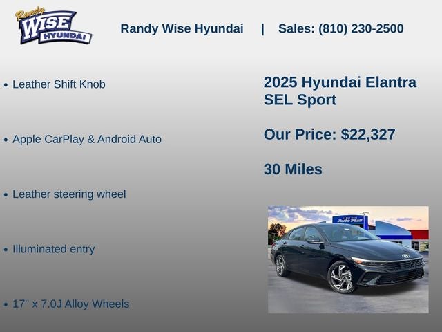 2025 Hyundai Elantra SEL Sport