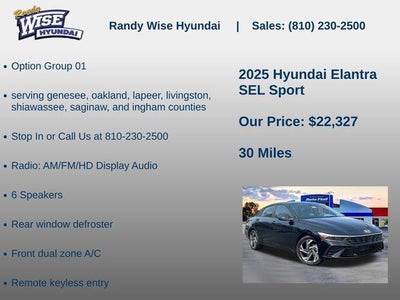2025 Hyundai Elantra SEL Sport