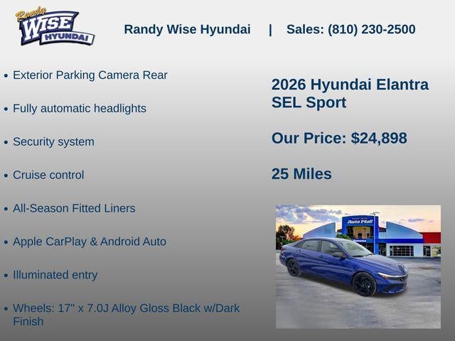 2026 Hyundai Elantra SEL Sport