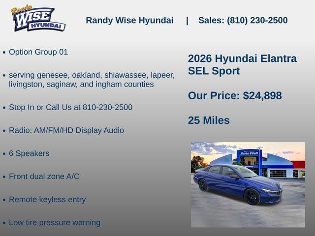 2026 Hyundai Elantra SEL Sport