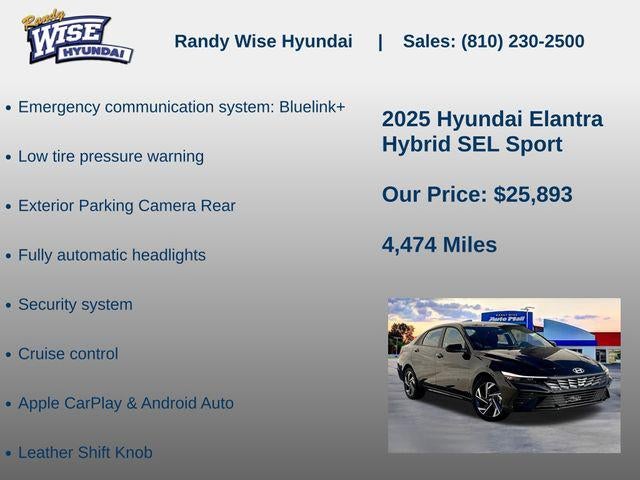 2025 Hyundai Elantra Hybrid SEL Sport