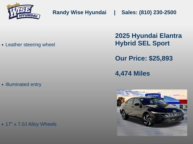 2025 Hyundai Elantra Hybrid SEL Sport