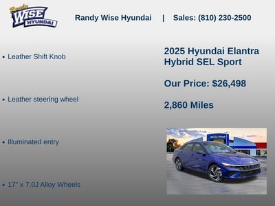 2025 Hyundai Elantra Hybrid SEL Sport