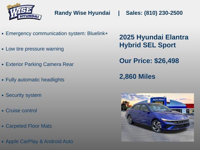 2025 Hyundai Elantra Hybrid SEL Sport