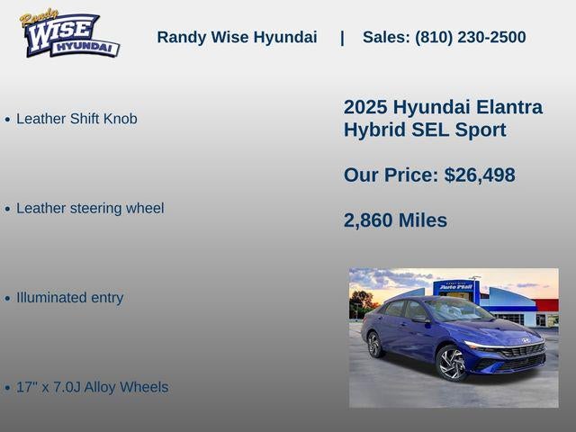 2025 Hyundai Elantra Hybrid SEL Sport