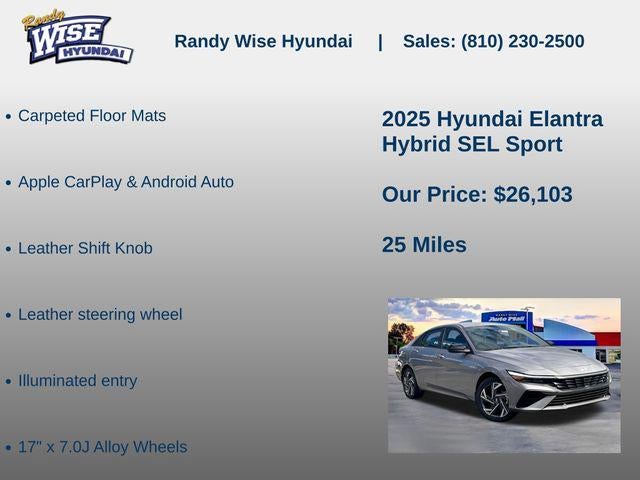 2025 Hyundai Elantra Hybrid SEL Sport