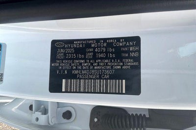 2025 Hyundai Elantra Hybrid SEL Sport