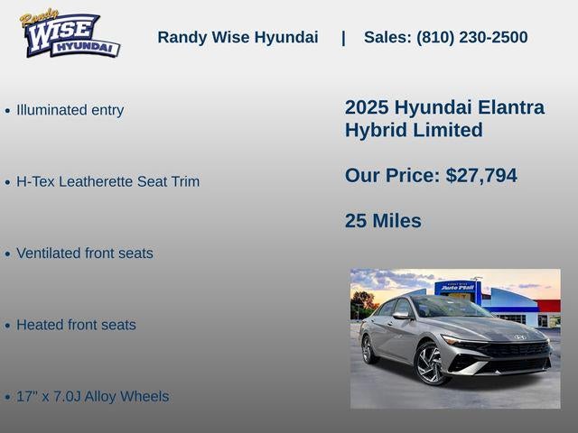 2025 Hyundai Elantra Hybrid Limited