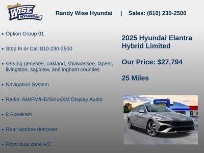 2025 Hyundai Elantra Hybrid Limited