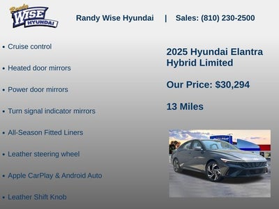 2025 Hyundai Elantra Hybrid Limited