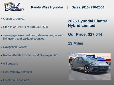 2025 Hyundai Elantra Hybrid Limited