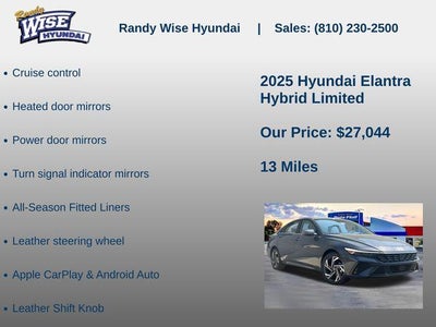 2025 Hyundai Elantra Hybrid Limited