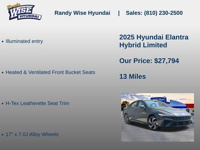 2025 Hyundai Elantra Hybrid Limited