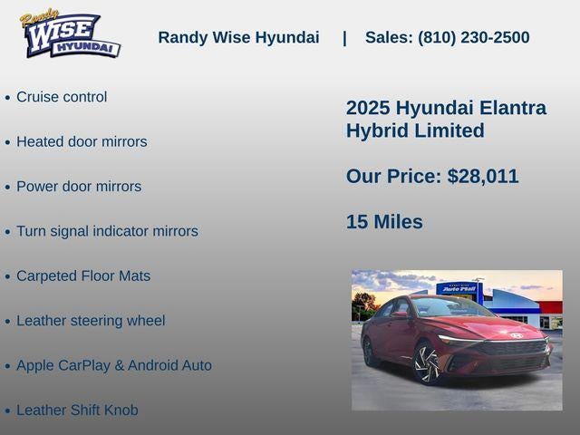 2025 Hyundai Elantra Hybrid Limited