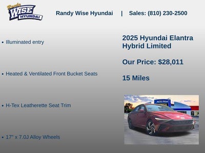 2025 Hyundai Elantra Hybrid Limited