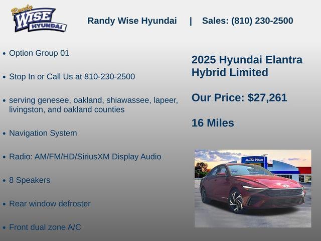 2025 Hyundai Elantra Hybrid Limited