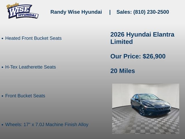 2026 Hyundai Elantra Limited
