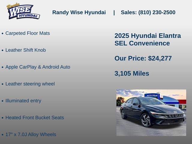 2025 Hyundai Elantra SEL Convenience