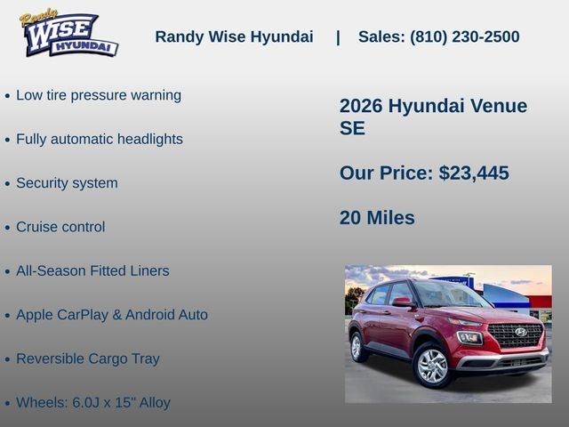 2026 Hyundai Venue SE