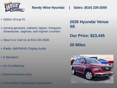 2026 Hyundai Venue SE