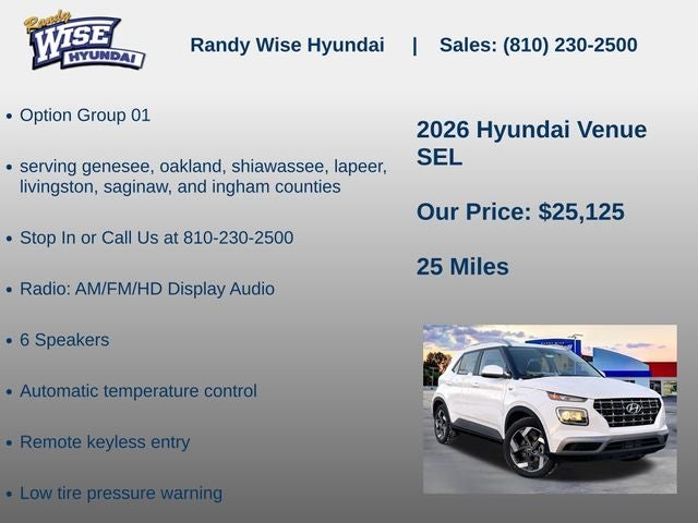 2026 Hyundai Venue SEL