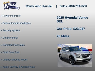 2025 Hyundai Venue SEL