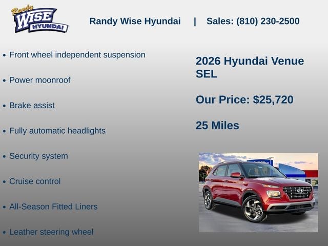 2026 Hyundai Venue SEL