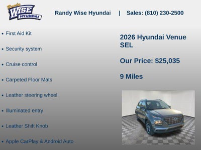 2026 Hyundai Venue SEL