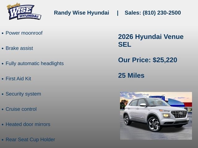 2026 Hyundai Venue SEL