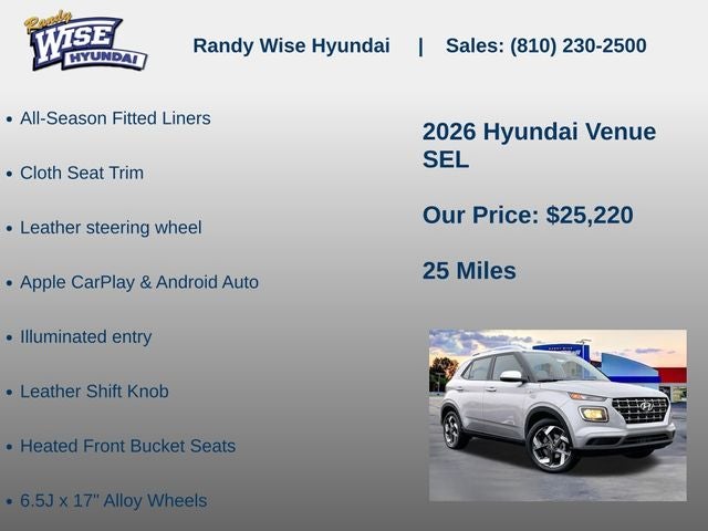 2026 Hyundai Venue SEL