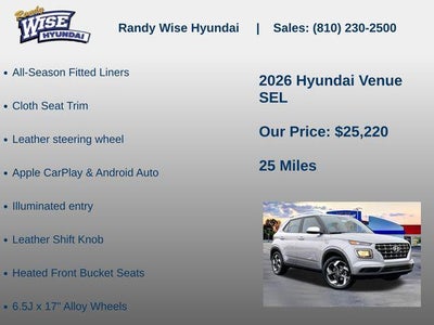 2026 Hyundai Venue SEL