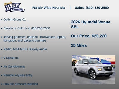 2026 Hyundai Venue SEL