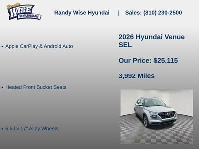 2026 Hyundai Venue SEL