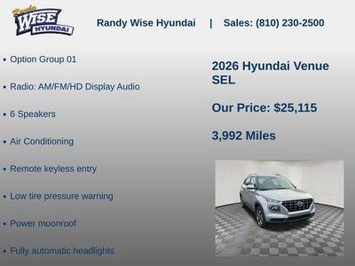 2026 Hyundai Venue SEL
