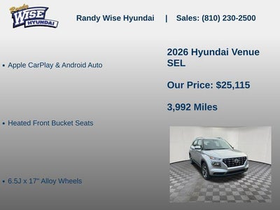 2026 Hyundai Venue SEL