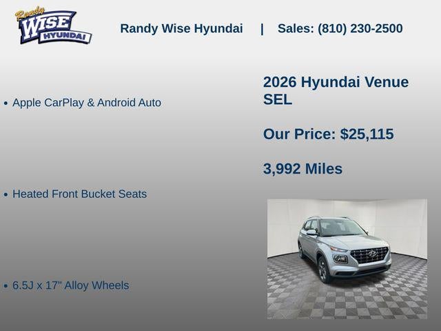 2026 Hyundai Venue SEL