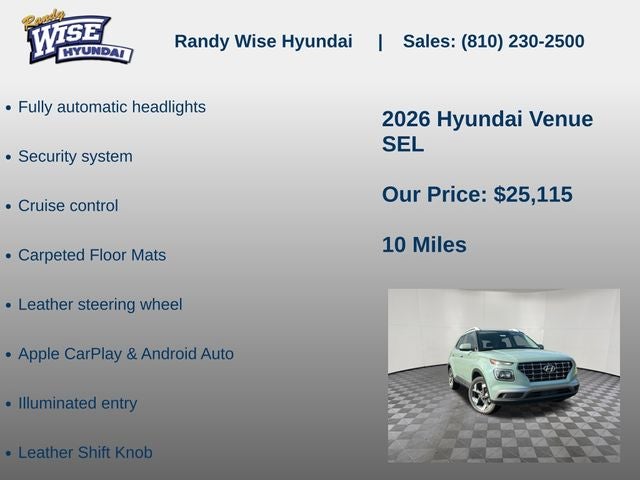 2026 Hyundai Venue SEL