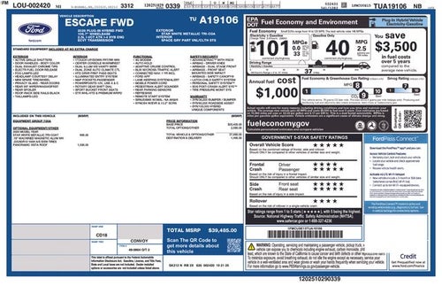 2026 Ford Escape Plug-In Hybrid Base