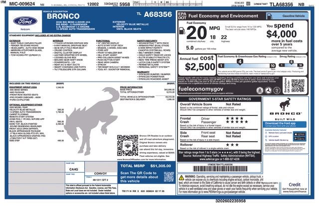 2026 Ford Bronco Big Bend