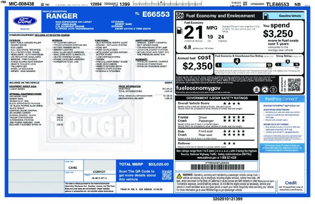 2026 Ford Ranger Lariat