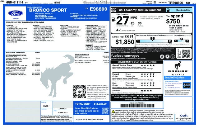 2026 Ford Bronco Sport Outer Banks