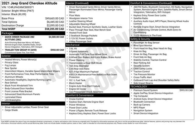 2021 Jeep Grand Cherokee Laredo X