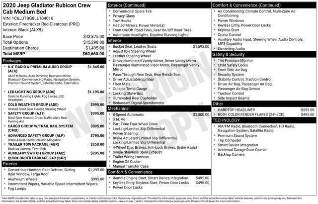 2020 Jeep Gladiator Rubicon
